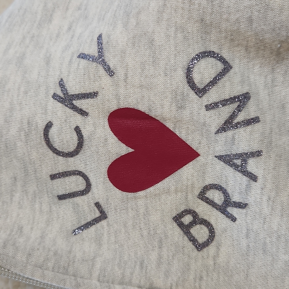 Lucky Brand Girls' Full Zip Sherpa Fleece Hoodie Putty Beige Heather Size 10-12 - Picture 10 of 12